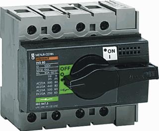 SCHNEIDER ELECTRIC COMPACT INS40 4P LASTSCHEIDER VAST ZWART