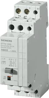 SIEMENS REMOTE SWITCH WITH 2 NO WITH CENTRAL ON-OFF-FUNCTION CONTACT FOR AC 230 400V 16A CONTROL AC 230V 