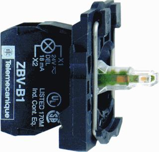 SCHNEIDER-ELECTRIC ZB5 SAMENGESTELD LAMPELEMENT HOUDER + LAMPELEMENT BA9S FITTING MAX. 250V-2,4W EXCL. LAMPJE (ZB5AZ009 + ZBV6)