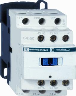 SCHNEIDER CAD-SERIE HULPRELAIS CONTACTEN 5M 10A SPOELSP. 24VDC LAAG VERBRUIK(1,5W) SCHROEFKLEMAANSL. DIN-RAIL OF SCHROEF. 