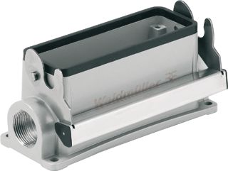 WEIDMULLER RECHTHOEKIGE (INDUSTRIE) CONNECTOR (BXHXL) 76.8X64X144MM UITVOERING BEHUIZING SOKKELBEHUIZING BEHUIZING ALUMINIUM POSITIE KABELTOEVOER OVERIG TYPE VERGRENDELING LANGSBEUGEL RECHTHOEKIG 1 LEIDINGINVOERINGEN GE