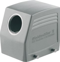 WEIDMULLER RECHTHOEKIGE (INDUSTRIE) CONNECTOR (BXDXH) 71.5X82X75MM LENGTE 82MM UITVOERING BEHUIZING STEKKERBEHUIZING BEHUIZING ALUMINIUM POSITIE KABELTOEVOER ZIJ TYPE VERGRENDELING DWARSBEUGEL RECHTHOEKIG 1 LEIDINGINVOE