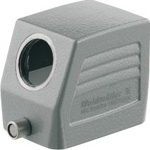 WEIDMULLER RECHTHOEKIGE (INDUSTRIE) CONNECTOR (BXHXL) 43X52X75MM UITVOERING BEHUIZING STEKKERBEHUIZING BEHUIZING ALUMINIUM POSITIE KABELTOEVOER ZIJ TYPE VERGRENDELING LANGSBEUGEL RECHTHOEKIG 1 LEIDINGINVOERINGEN GEBRUIK