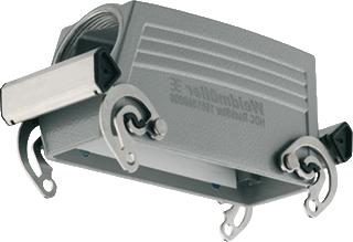 WEIDMULLER RECHTHOEKIGE (INDUSTRIE) CONNECTOR (BXHXL) 55X61X163MM UITVOERING BEHUIZING STEKKERBEHUIZING BEHUIZING ALUMINIUM POSITIE KABELTOEVOER ZIJ TYPE VERGRENDELING DWARSBEUGEL RECHTHOEKIG 1 LEIDINGINVOERINGEN GEBRUI