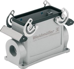 WEIDMULLER RECHTHOEKIGE (INDUSTRIE) CONNECTOR (BXHXL) 56.5X64X136.2MM UITVOERING BEHUIZING SOKKELBEHUIZING BEHUIZING ALUMINIUM POSITIE KABELTOEVOER OVERIG TYPE VERGRENDELING DWARSBEUGEL RECHTHOEKIG 1 LEIDINGINVOERINGEN