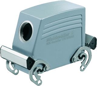 WEIDMULLER RECHTHOEKIGE (INDUSTRIE) CONNECTOR (BXDXH) 55X93.3X76MM LENGTE 131MM UITVOERING BEHUIZING STEKKERBEHUIZING BEHUIZING ALUMINIUM POSITIE KABELTOEVOER ZIJ TYPE VERGRENDELING DWARSBEUGEL RECHTHOEKIG 1 LEIDINGINVO