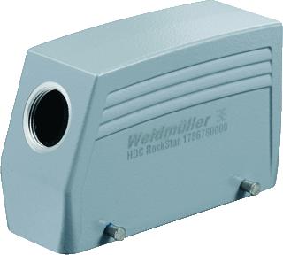 WEIDMULLER RECHTHOEKIGE (INDUSTRIE) CONNECTOR (BXHXL) 59X76X120MM UITVOERING BEHUIZING STEKKERBEHUIZING BEHUIZING ALUMINIUM POSITIE KABELTOEVOER ZIJ TYPE VERGRENDELING DWARSBEUGEL RECHTHOEKIG 1 LEIDINGINVOERINGEN GEBRUI