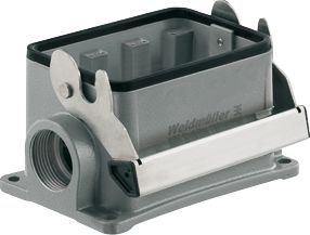 WEIDMULLER RECHTHOEKIGE (INDUSTRIE) CONNECTOR (BXHXL) 121.5X79X126MM UITVOERING BEHUIZING SOKKELBEHUIZING BEHUIZING ALUMINIUM POSITIE KABELTOEVOER OVERIG TYPE VERGRENDELING LANGSBEUGEL RECHTHOEKIG 2 LEIDINGINVOERINGEN G