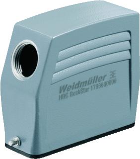 WEIDMA¼LLER RECHTHOEKIGE (INDUSTRIE) CONNECTOR (BXDXH) 32.5X89X72MM LENGTE 89MM UITVOERING BEHUIZING STEKKERBEHUIZING BEHUIZING ALUMINIUM POSITIE KABELTOEVOER ZIJ TYPE VERGRENDELING LANGSBEUGEL RECHTHOEKIG 1 LEIDINGINVOERINGEN,