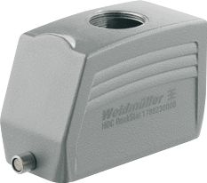 WEIDMA¼LLER RECHTHOEKIGE (INDUSTRIE) CONNECTOR (BXHXL) 45.5X61X108.8MM UITVOERING BEHUIZING STEKKERBEHUIZING BEHUIZING ALUMINIUM POSITIE KABELTOEVOER BOVEN TYPE VERGRENDELING LANGSBEUGEL RECHTHOEKIG 1 SPARINGEN GEBRUIKSTEMPERAT