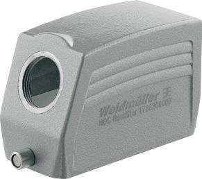 WEIDMULLER RECHTHOEKIGE (INDUSTRIE) CONNECTOR (BXHXL) 45.5X61X108.8MM UITVOERING BEHUIZING STEKKERBEHUIZING BEHUIZING ALUMINIUM POSITIE KABELTOEVOER ZIJ TYPE VERGRENDELING LANGSBEUGEL RECHTHOEKIG 1 LEIDINGINVOERINGEN GE