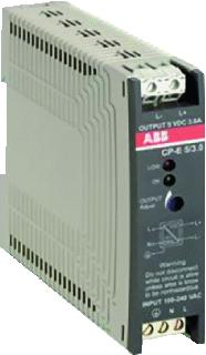 ABB SCHAKELENDE VOEDING INGANG-100-240VAC UITGANG-24VDC-0-75A 18W DIN-RAIL MONTAGE-