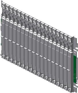 SIEMENS SIMATIC S7-400 UR1 RACK CENTRALIZED AND DISTRIBUTED WITH 18 SLOTS 2 REDUNDANT PS PLUGGABLE 