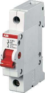 ABB SYSTEM PRO M COMPACT AAN-UIT SCHAKELAAR ROOD 2 POLIG 125A E 202-125R