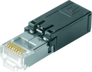 WEIDMA¼LLER IE MODULAIRE CONNECTOR PLUG (STEKER) CATEGORIE 6A (IEC) CONNECTORTYPE OVERIG GESCHIKT VOOR MASSIEVE ADER AFGESCHERMD AWG-BEREIK 24 27 GESCHIKT VOOR RONDE KABEL AANSLUITWIJZE INSNIJ/IDC SPECIAAL GEREEDSCHAP NOODZAK