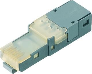 WEIDMA¼LLER IE MODULAIRE CONNECTOR PLUG (STEKER) CATEGORIE 6A (IEC) CONNECTORTYPE OVERIG GESCHIKT VOOR MASSIEVE ADER AFGESCHERMD AWG-BEREIK 22 26 GESCHIKT VOOR RONDE KABEL AANSLUITWIJZE INSNIJ/IDC