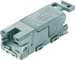 WEIDMA¼LLER IE MODULAIRE CONNECTOR CATEGORIE 6A (IEC) UITVOERING JACK (CHASSISDEEL) CONNECTORTYPE OVERIG GESCHIKT VOOR MASSIEVE ADER AFGESCHERMD AWG-BEREIK 22 26 GESCHIKT VOOR RONDE KABEL AANSLUITWIJZE INSNIJ/IDC