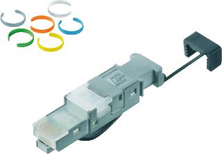 WEIDMULLER IE MODULAIRE CONNECTOR PLUG (STEKER) METAAL CATEGORIE 6A (IEC) CONNECTORTYPE OVERIG GESCHIKT VOOR MASSIEVE ADER AFGESCHERMD AWG-BEREIK 22 26 GESCHIKT VOOR RONDE KABEL AANSLUITWIJZE INSNIJ/IDC