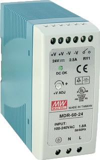 MEANWELL VOEDING MDR60-5VDC-10-0A