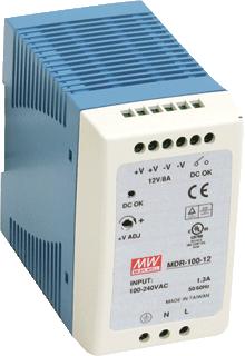 MEANWELL VOEDING MDR100-12VDC-7-5A