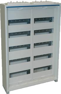 HAGER VELDVERDELER QS IP30 WANDOPBOUWVERDELER ZONDER DEUR 800X550X161 MM 120 MODULEN GEISOLEERD 