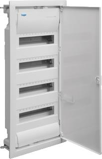 HAGER VOLTA VERDELER INBOUW VOLTA IP30 755 X 348MM 4 X 12 MODULEN DEUR WIT