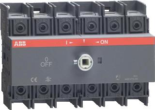 ABB LASTSCHAKELAAR 3-POLIG 60 A UL-CSA BODEM-DIN-RAIL MONTAGE OT60F3