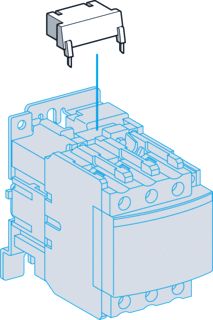 SCHNEIDER VRIJLOOP DIODE(GEPOLARISEERD) VOOR LC1-D80D95(3P)/LC1-D40D80(4P) 24-250VDC FRONTMONTAGE INKLIKKEN. 