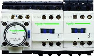 SCHNEIDER ELECTRIC AUTOMATISCHE STER-DRIEHOEKCOMBINATIE SPOELSPANNING 230V 50/60HZ AC3: 18A 18.5KW DIN-RAIL 