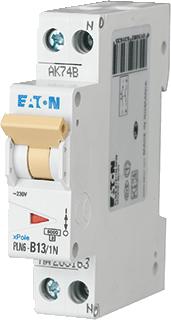EATON PLN6-C13/1N-MW INSTALLATIEAUTOMAAT 1P+N C-KARAKTERISTIEK 13A IEC/EN 60898-1 6KA 1 MODULE BREEDTE 17,5MM 