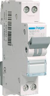 HAGER INSTALLATIEAUTOMAAT 1P+N 4.5KA C-KARAKTERISTIEK 10A 