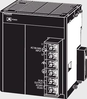 OMRON CJ PLC VOEDING 100-240 VAC 5 A IN 5 VDC MET RUN-UITGANG T.B.V. CJ CPU EN UITBREIDINGEN 
