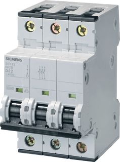 SIEMENS 5SY43 INSTALLATIEAUTOMAAT 3P 10KA/35KA A-KARAKTERISTIEK 2A 3 MODULEN 