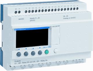 SCHNEIDER ELECTRIC ZELIO LOGIC MODULAIRE SMART RELAIS 24 I/O 24V AC MET KLOK / DISPLAY