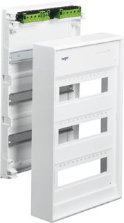 HAGER OPBOUWVERDELER VOLTA IP30 12 MODULES KUNSTSTOF QUICKCONNECT RAL9010 WIT