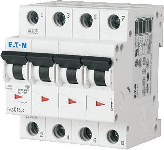 EATON INSTALLATIEAUTOMAAT 13A 4P C-KAR 15KA 