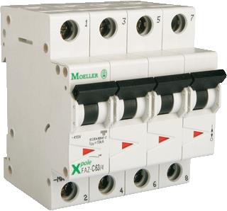 EATON INSTALLATIEAUTOMAAT 6A 4P K-KAR 15KA 