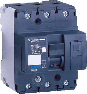 SCHNEIDER ELECTRIC NG125L INSTALLATIEAUTOMAAT 3P IN=16A C-KARAKTERISTIEK