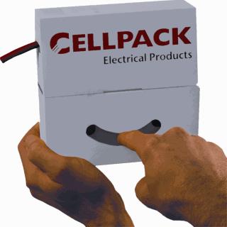 CELLPACK SB KRIMPKOUS 9,5-4,8 GEEL BOX 10M 