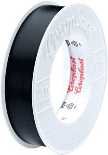 COROPLAST ROL TAPE 25X19MM ZWART