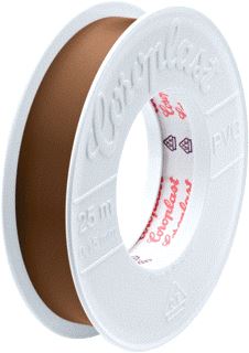 COROPLAST ROL TAPE 25X19MM BRUIN