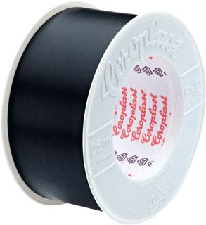 COROPLAST ROL TAPE 25X38MM ZWART