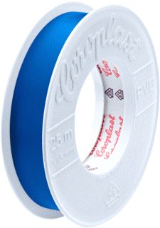 COROPLAST ROL TAPE 25X19MM BLAUW