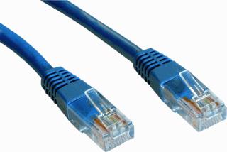 INTRONICS PATCHKABEL ACT MET 2X RJ45 MALE CONNECTOR 1,5 METER U/UTP PVC 100MHZ CYCLES 750 CAT5E 24AWG BLAUW. 