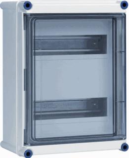 EATON GROEPENKAST MET SCHARNIER DEKSEL EN 2X DIN-RAIL LEEG 2X OPEN 360X270