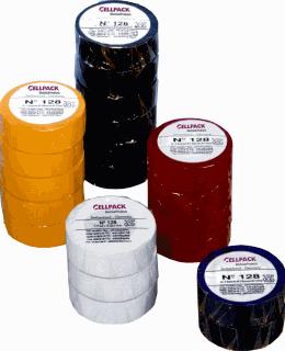 CELLPACK TAPE PVC128 1-9 X 25M ROOD 