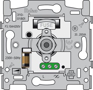 NIKO SOKKEL DIMMER VENTILATOR 