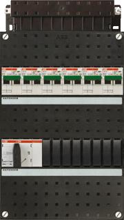 ABB HAFONORM INSTALLATIEKAST 3-FASEN 6 GROEPEN HS 40A 4P 24MOD KUNSTSTOF HXBXD 330X220X90MM INBOUWD. 0-45MM IP20