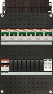 ABB HAFONORM INSTALLATIEKAST 1-FASE 6 GROEPEN HS 40A 2P 24MOD KUNSTSTOF HXBXD 330X220X90MM INBOUWD. 0-45MM IP20