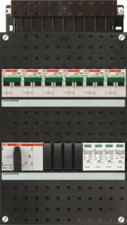 ABB HAFONORM INSTALLATIEKAST 3-FASEN 6 GROEPEN HS 40A 4P 24MOD KUNSTSTOF HXBXD 330X220X90MM INBOUWD. 0-45MM IP20